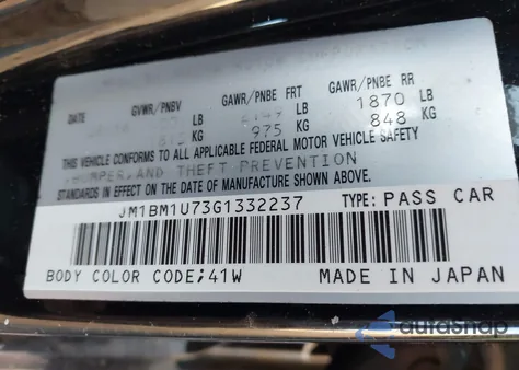 2016 Mazda Mazda3 I Sport из США, поврежденный, VIN JM1BM1U73G1332237